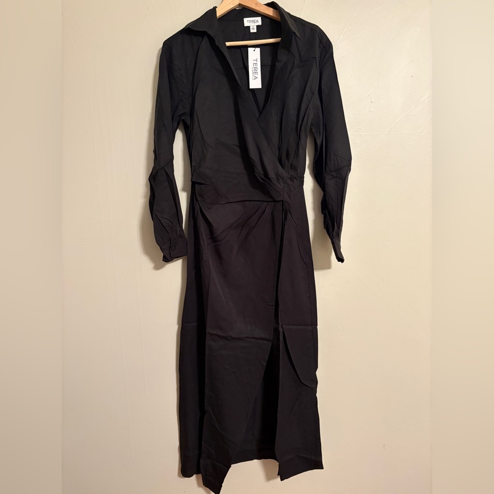 Elegant Black Long Sleeve Dress